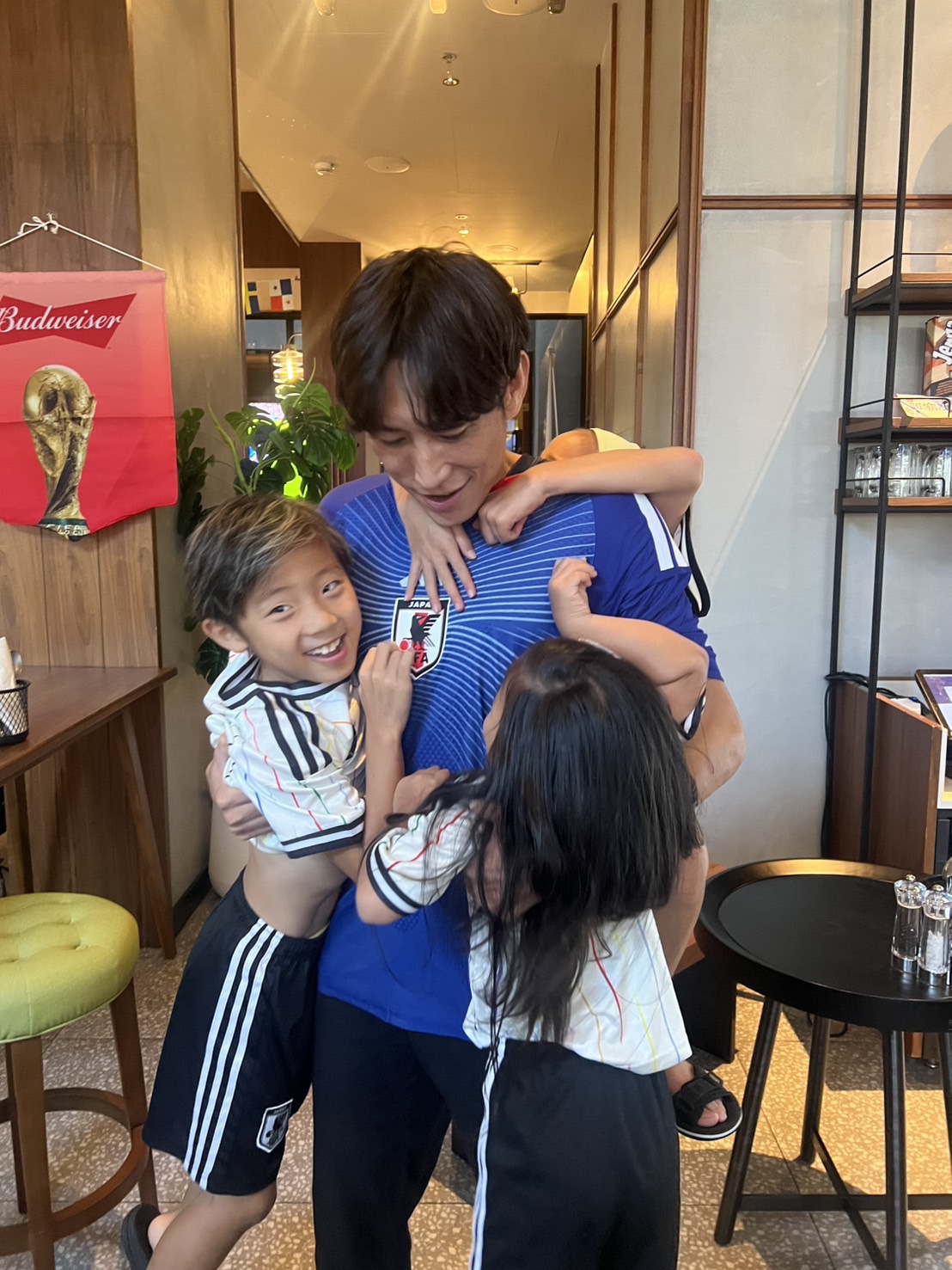 Coach Yusuke with kids